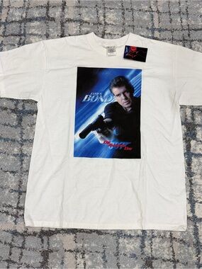 VTG James Bond 007 #20 Bond Die Another Day Movie Promo T Shirt Size Large - NEW